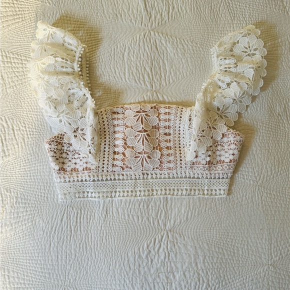 Fashion Nova Elegant White Lace Skirt Set - Picture 2 of 9